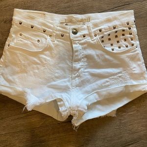 White Jean Shorts - Lara Women Premium Denim Wear